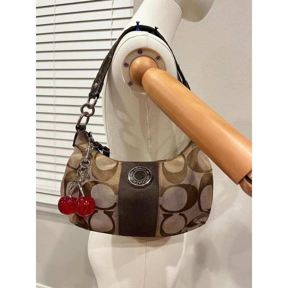 Coach Signature C Monogram Shoulder Bag